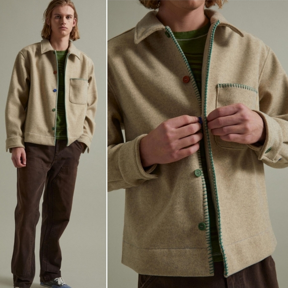 Urban Outfitters Other - 🆕️ Urban Outfitters BDG Blanket Stitch Shirt Jacket / Shacket
